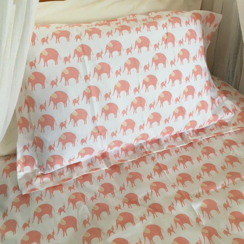 Simple Luxury Sheet Set in Elephants - Cot