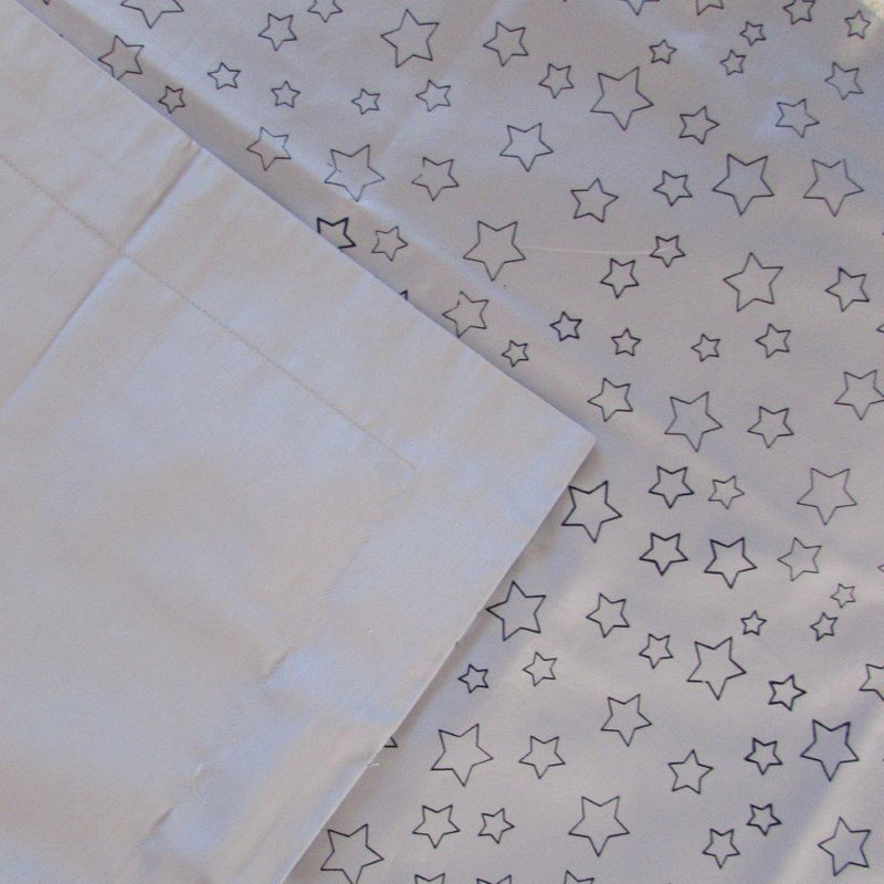 Simple Luxury Quilt Set in Silver Dawn Star Design